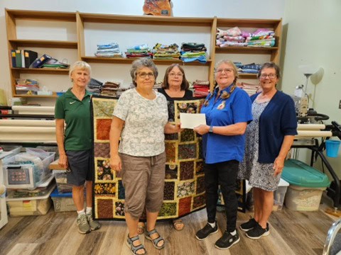 Donation to Chase Quilters